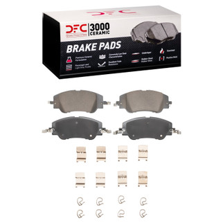 DFC 22-23 Peugeot 8 (Mexico) Front 3000 Ceramic Brake Pads and Hardware Kit