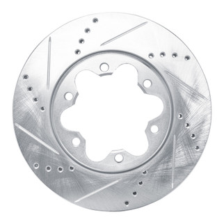 R1 2006-2019 Toyota HiAce (Mexico) Front Left Drilled & Slotted Silver Brake Rotor