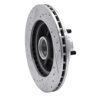R1 1988-1991 Chevrolet C1500 Front Right Drilled & Slotted Silver Brake Rotor