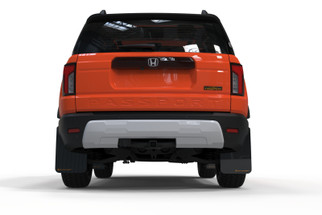 Rally Armor 2026 Honda Passport Black UR Mudflap - Orange Logo