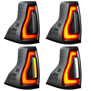Oracle 10-23 Lexus GX460 and Toyota Prado Flush Lensless LED Tail Lights - Black Series