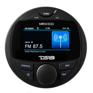 DS18 3in Color TFT Screen 2 Zones 4 volts Output BT RDS 4 x 50 Watts Silicone Cover Headunit MRX100