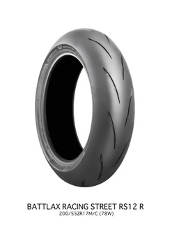 Bridgestone Battlax Racing Street RS12R - 190/55ZR17M/C 75W TL Rear