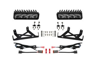 Diode Dynamics 2020-2022 Ford F-250 Super Duty F250 Fog SS6 Sport LED Kit White 6000K