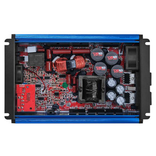DS18 1-Channel Amp Class D Full-Range Monoblock 2500 Watts RMS/1ohm Blue