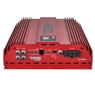 DS18 1-Channel Amp 9200 Burst/0.5ohm 5000/1ohm 3500/2ohm 2200/4ohm Watts RMS w/ Voltmeter Red
