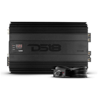 DS18 1-Channel Amp 9200 Burst/0.5ohm 5000/1ohm 3500/2ohm 2200/4ohm Watts RMS w/ Voltmeter Black