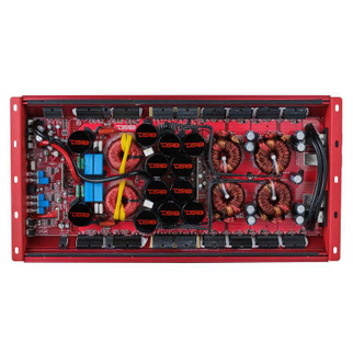 DS18 1-Channel Amp 15000 Burst/0.5ohm 8000/1ohm 4800/2ohm 2500/4ohm Watts RMS w/ Voltmeter Red