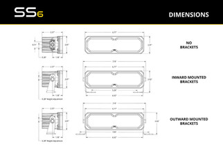 Diode Dynamics SS6 Pro White Driving Standard ABL (pair) 6000K