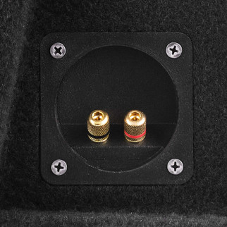 DS18 Single 12in Shallow Subwoofer and Enclosure 350 Watts RMS Sealed Black Carpet
