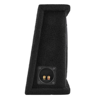 DS18 Single 12in Shallow Subwoofer and Enclosure 350 Watts RMS Sealed Black Carpet