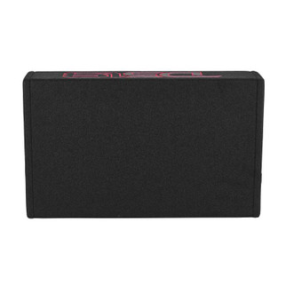 DS18 Single 10in Shallow Enclosure w/ Subwoofer 350 Watts RMS Sealed Black Carpet Amplified