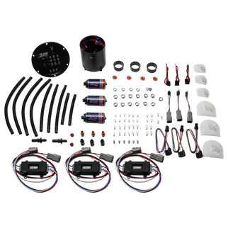 DeatschWerks 09-24 Nissan GT-R R35 X3 Triple Pump Module w/ Triple DW810 Pumps and Controllers