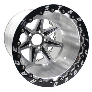 Race Star 72 ValStar 15x8 / 5x4.75BC / 4.5BS / 3.072in CB / Machined w/Black Accents Wheel