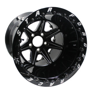 Race Star 72 ValStar 15x14 / 5x4.50BC / 5.5BS / 3.072in CB / Black w/Machined Accents Wheel