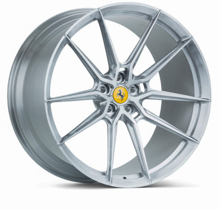 Vossen x Novitec NF9 20x9.5in - 5x114.3 BP - ET38 - Brushed Gloss Clear Ferrari 296 Front Wheel
