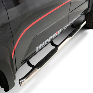 Westin 2024 Tacoma Double Cab E-Series 3 Nerf Step Bars - Stainless Steel