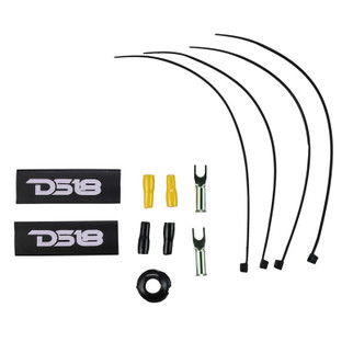 DS18 8-GA Amplifier Install Kit Advance- Yellow