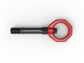 aFe CONTROL Front Tow Hook Nissan Z 23-25 V6-3.0LRed