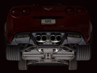 AWE Tuning 09-13 Chevrolet Corvette 6.2L Track Edition Axle-Back Exhaust w/ Chrome Silver Tips
