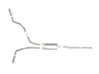aFe Apollo GT Cat-Back Exhaust GM Trucks 09-18 V6-4.3L/V8-4.8/5.3L-Dual Rear-Side Exit Polish Tips