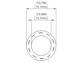 aFe Magnum FORCE Replacement Fuel Hose 1/2 IN ID x 36 IN L