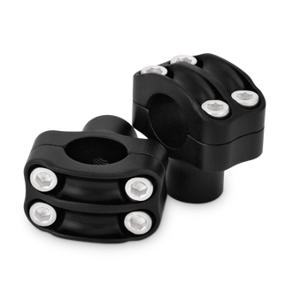 Burly Brand Reaper Riser Clamp 1-1/2in Tall for 1in Bar, Set - Texture Black