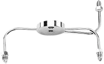 Front Brake Spider Narrow Chrome -3an Fittings