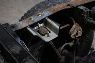 Rustbuster Rear Shock Mount Right Side