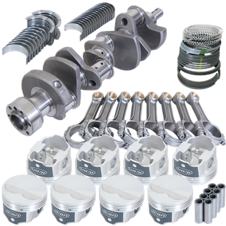 Eagle Chevy LT1350 1Pc 3.480in Crank 5.700in I-Beam Rods -3.7cc 4.000in Pistons Rotating Assembly
