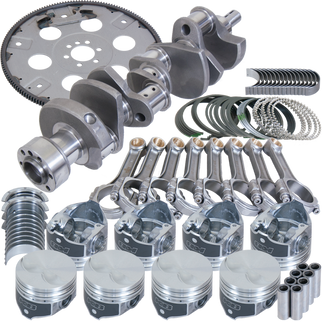 Eagle Chevy 305 1Pc 3.480in Crank 5.700in I-Beam Rods 3.766in Pistons 168 Tooth FP Balanced Assembly