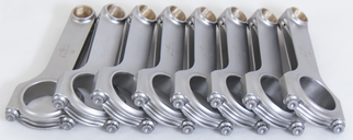 Eagle Chevrolet Small Block 6.000in Length 2.000in Rod Journal Forged Steel H-Beam Rods - Set of 8