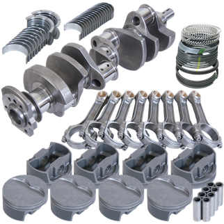 Eagle Chevy 350 3.750in Crank 6.000in I-Beam Rods -5cc Flat Top 4.040in Pistons Rotating Assembly