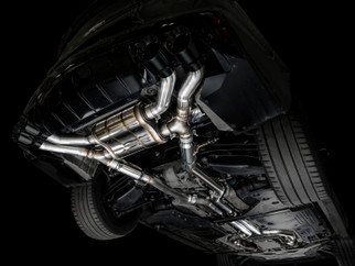 AWE Tuning 2021+ Cadillac CT4-V Blackwing SwitchPath Exhaust - Diamond Black Tips
