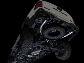 AWE Tuning 2025+ RAM 1500 RHO 3.0 I6 TT 0FG Dual Rear Exit Cat-Back Exhaust - Diamond Black Tips