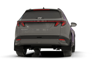 Rally Armor 25-26 Hyundai Tucson (Excl. ICE & XRT) Black UR Mud Flap w/ Dark Grey Logo