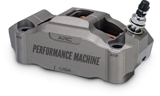 Performance Machine 125 x 4 Race Series Radial Mount Caliper with ARC - Left - Gunmetal Grey