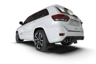 Rally Armor 18-22 Jeep Grand Cherokee SRT Trackhawk Black UR Mud Flap - Red Logo