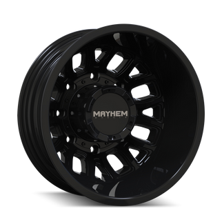 Mayhem 8107D Cogent Dually 17x6.5 / 8x210 BP / -142mm Offset / 154.2mm Hub Gloss Black Wheel