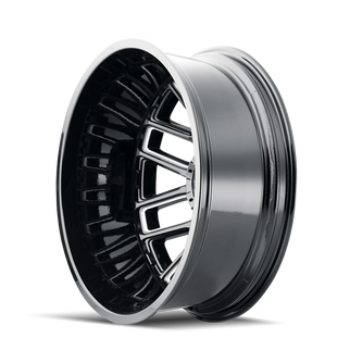 Mayhem 8107D Cogent Dually 17x6.5 / 8x165.1 BP / -142mm Offset / 121.3mm Hub Gloss Black Wheel
