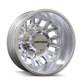 Mayhem 8107D Cogent Dually 17x6.5 / 8x165.1 BP / 125mm Offset / 121.3mm Hub Polished Wheel