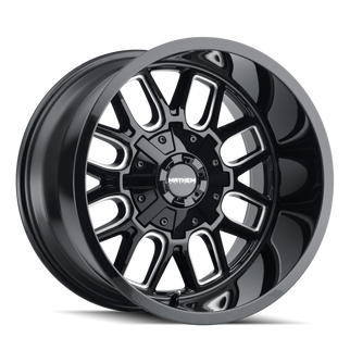 Mayhem 8107 Cogent 20x9 / 8x165.1 BP / 0mm Offset / 130.8mm Hub Gloss Black Milled Wheel