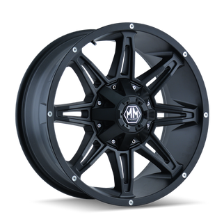 Mayhem 8090 Rampage 20x10 / 8x165.1 BP / -25mm Offset / 130.8mm Hub Matte Black Wheel
