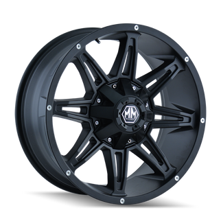 Mayhem 8090 Rampage 18x9 / 8x170 BP / -12mm Offset / 130.8mm Hub Matte Black Wheel