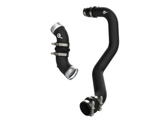 aFe 06-10 GM Diesel Trucks V8 6.6L BladeRunner Aluminum Hot & Cold Charge Pipe Kit - Black