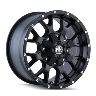 Mayhem 8015 Warrior 17x9 / 8x165.1 BP / -12mm Offset / 130.8mm Hub Matte Black Wheel