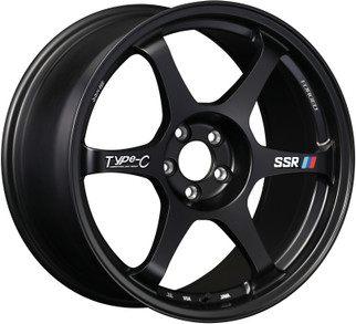 SSR Type-C Forged 17x9.0 +38 5/100 - Sprint Black Wheel