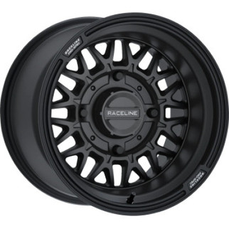 Raceline A13B Omega 15x10in/4x156 BP / 0mm Offset /132.5mm Bore - Satin Black Wheel