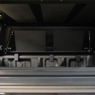 Westin EXP Truck Cap COMPLETE KIT A + BS (21-25 Ford F-150/Lightning/Raptor CC 5.5ft. Bed) - Black