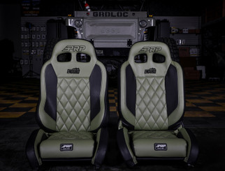 PRP 03-06 Jeep Wrangler TJ Enduro Elite Suspension Seat - Trek Edition - Black (Pair)